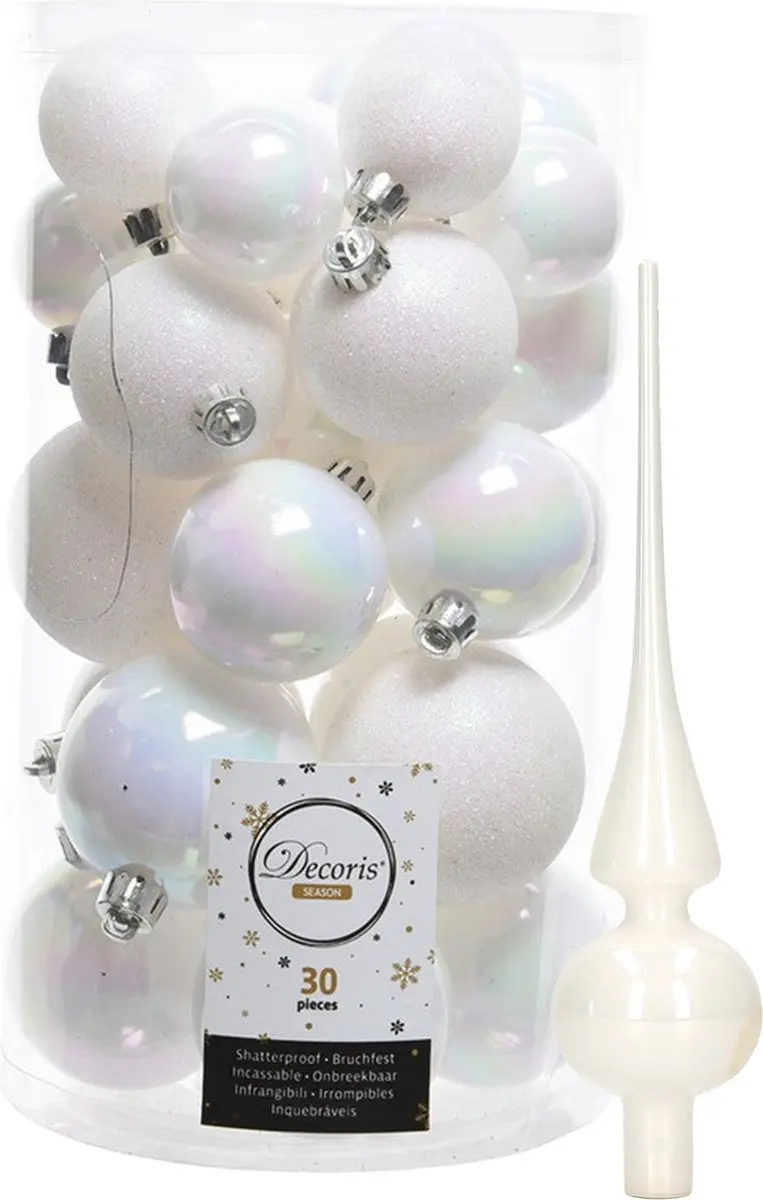 Decoris kerstballen 30x stuks