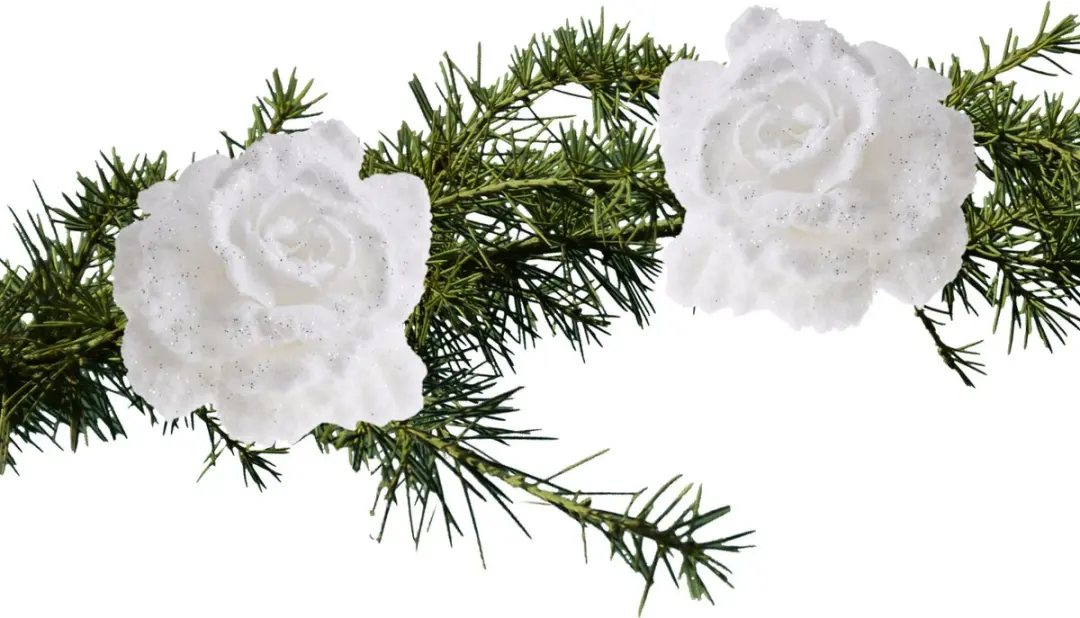 Cosy & Trendy Kerstboomversiering bloem op clip