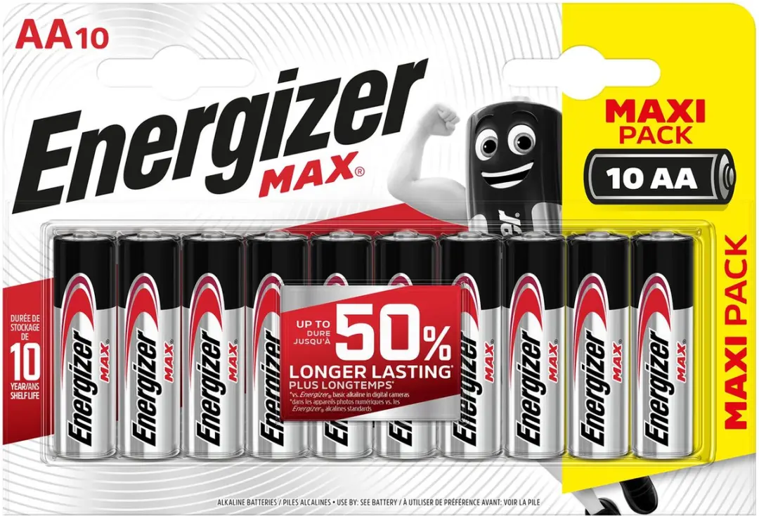 Energizer Max AA Alkaline Batterijen - 10 stuks - afbeelding 2 van 5