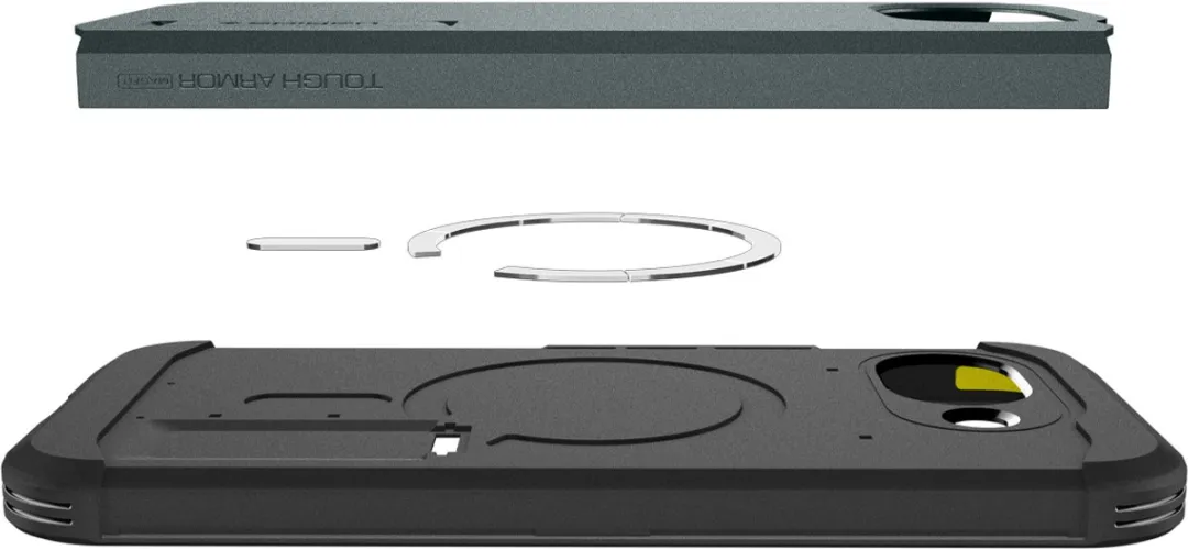 Spigen Tough Armor Backcover Google Pixel 10a - Abyss Green - afbeelding 6 van 6
