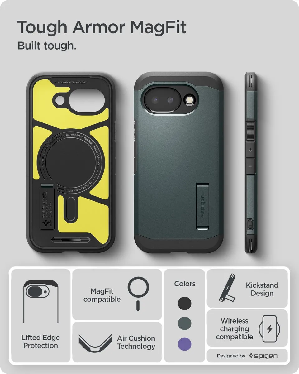 Spigen Tough Armor Backcover Google Pixel 10a - Abyss Green