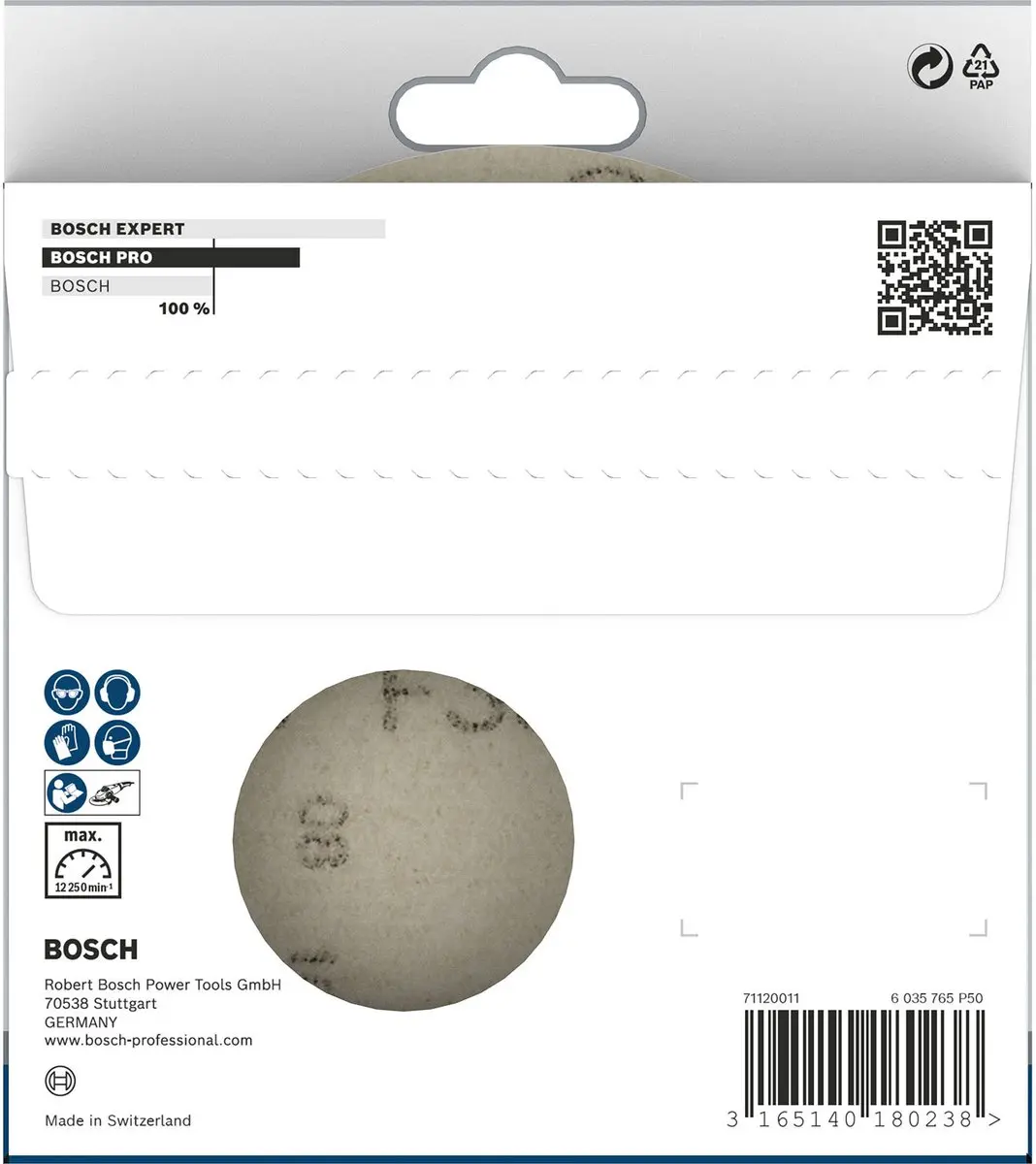 Bosch 2608606758 Schuurbladen 125mm K240 - 10 stuks - afbeelding 4 van 6