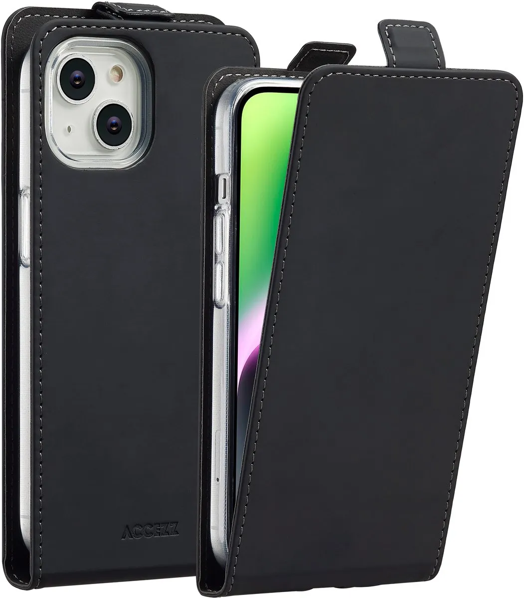 Accezz iPhone 14 Flipcase - Zwart