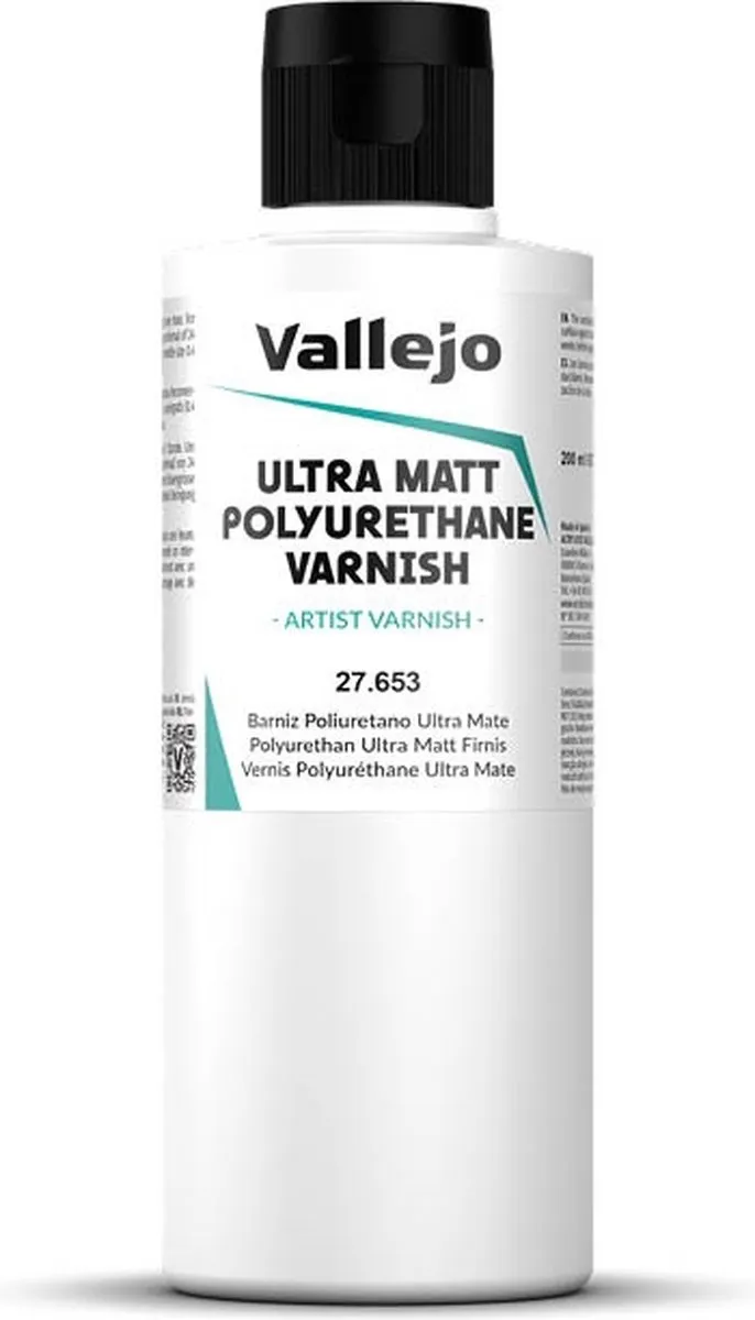 Vallejo Ultra Matt Polyurethane Varnish 200ml
