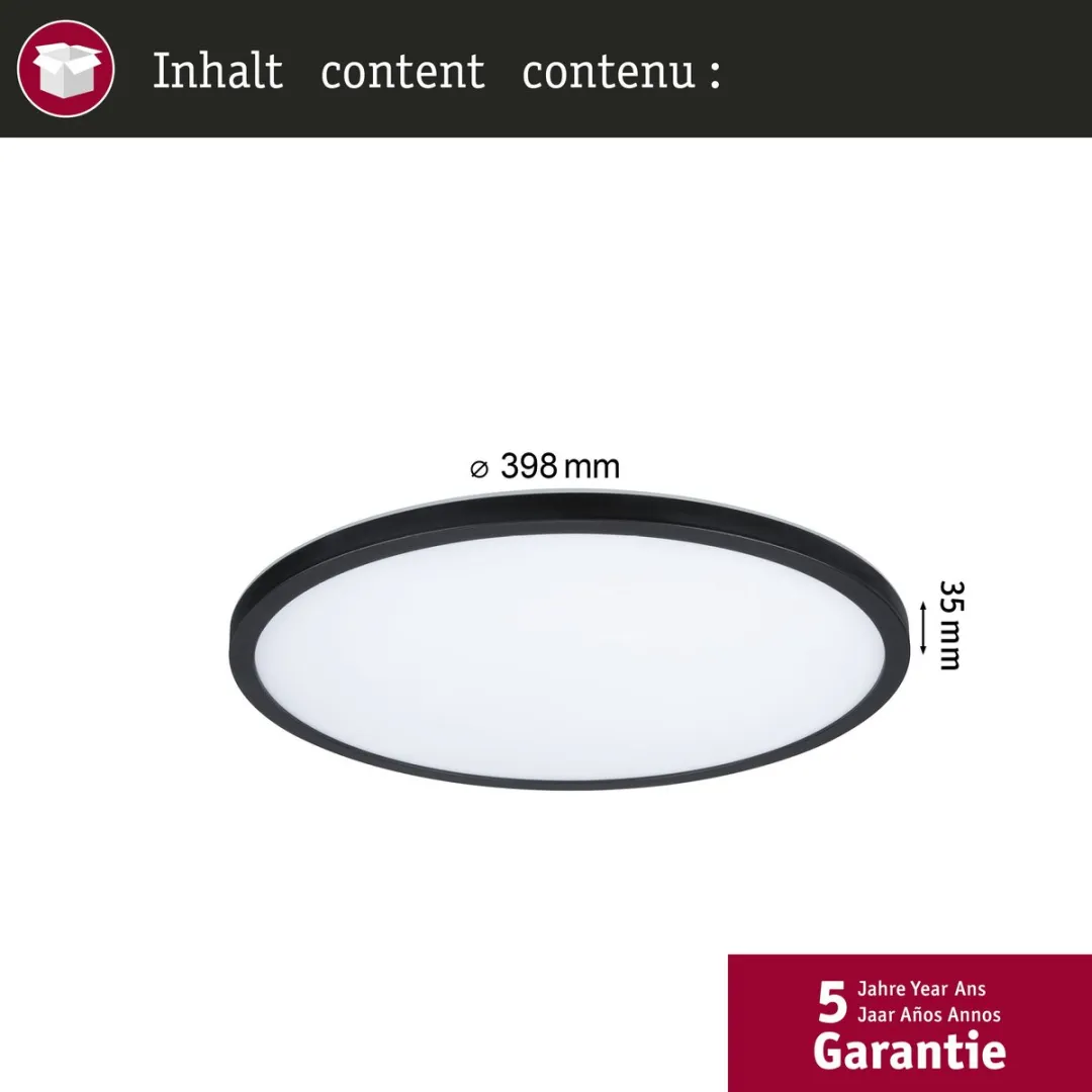 Paulmann Atria Shine LED-paneel 20,8W 2800lm 3000-6500K - Zwart