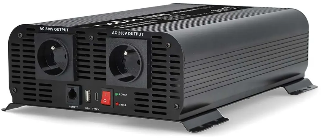 Nedis Omvormer Zuivere Sinusgolf 24V/230V - Zwart - afbeelding 6 van 6