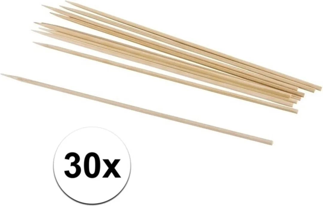 Rayher Naturél Knutselhoutjes 30 Stuks - 20cm x 3mm - Beige