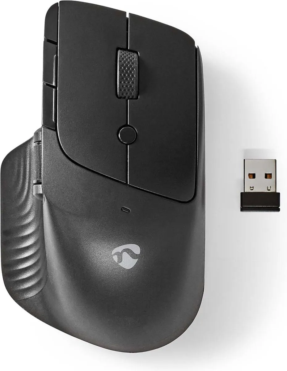 Nedis MSWS110BK Draadloze Muis - 6 Knoppen - Zwart