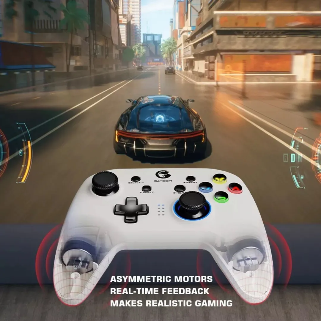 GameSir T4 Pro Draadloze Gamepad - Wit