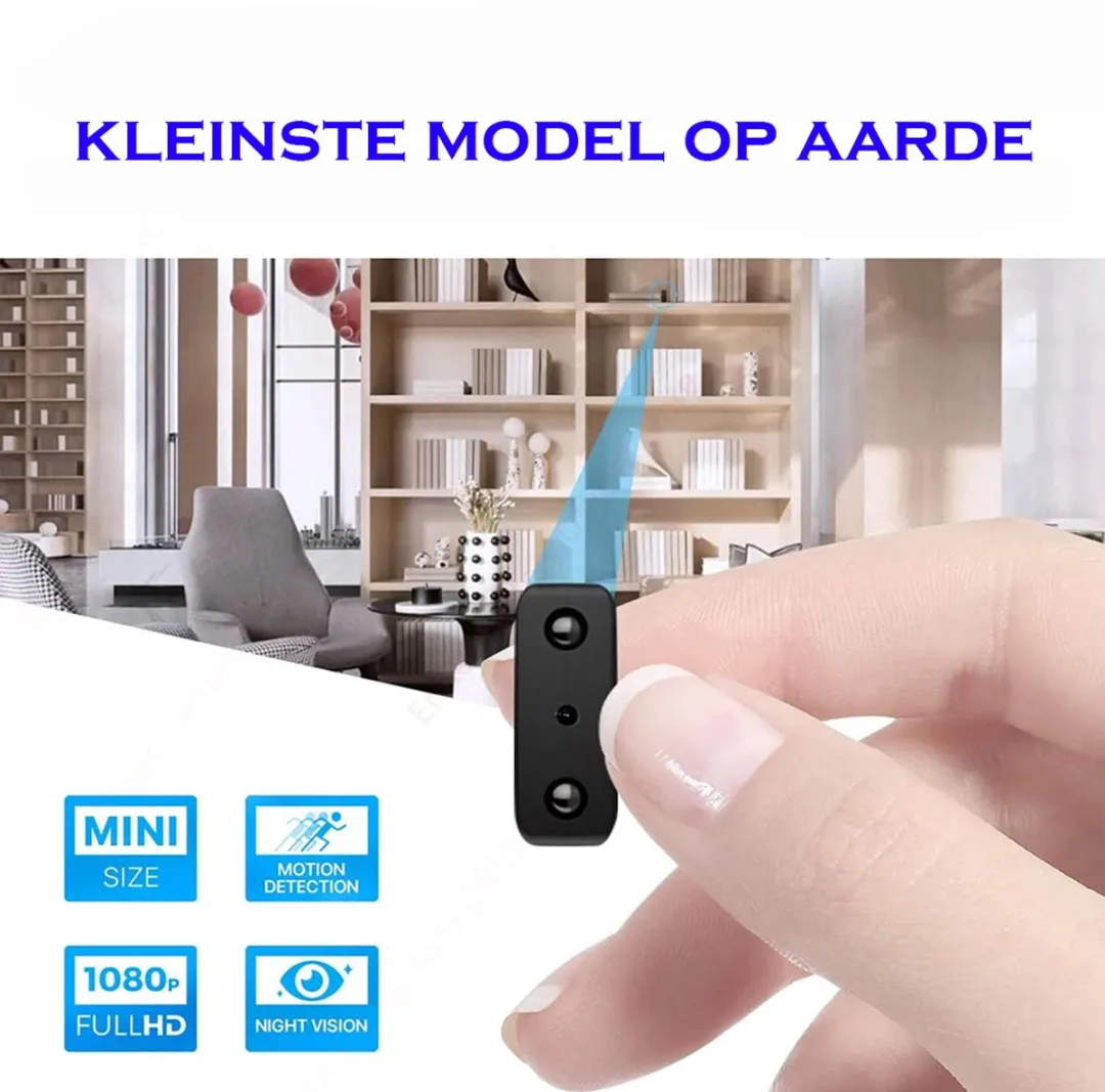 RedParrot Mini Spy Cam 2MP - 32GB - Zwart