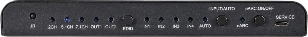 SpeaKa Professional SP-HDA-550 HDMI-switch 4 poorten - 4K@60Hz - Zwart