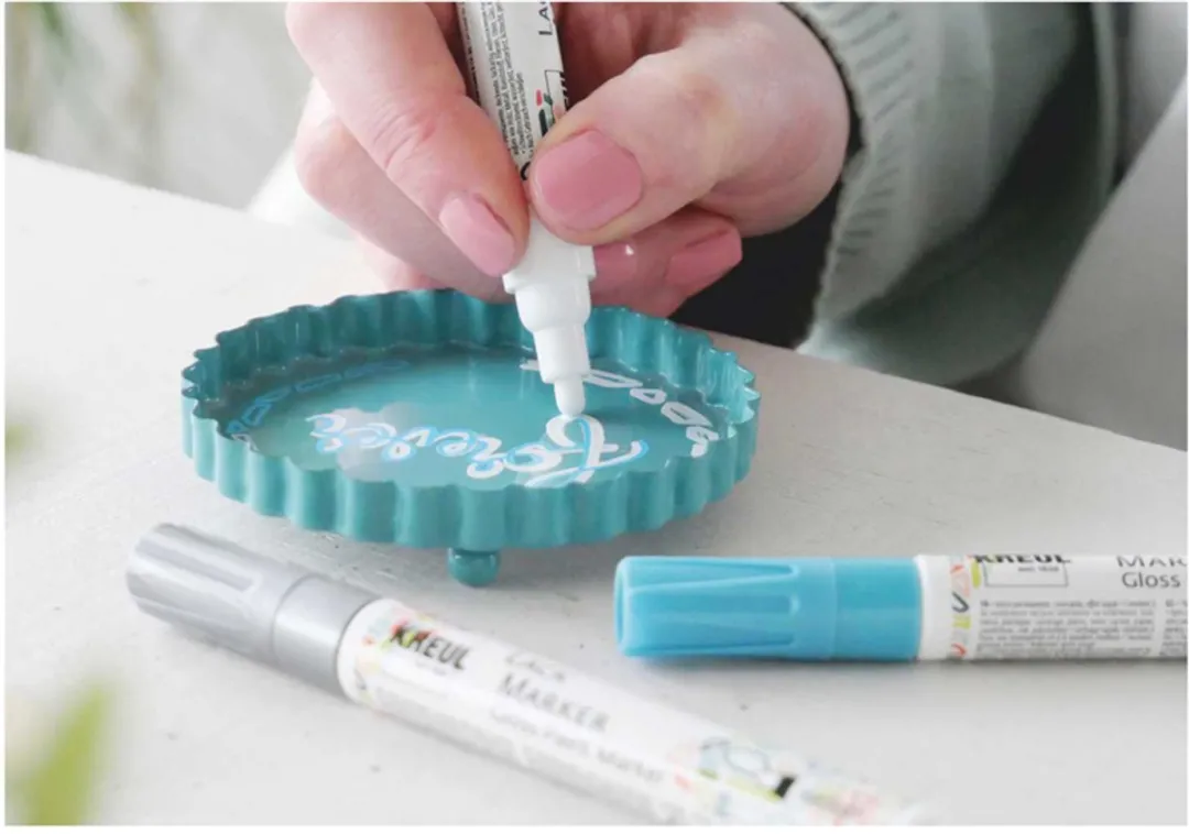 KREUL Glanzende verfmarker medium, goud