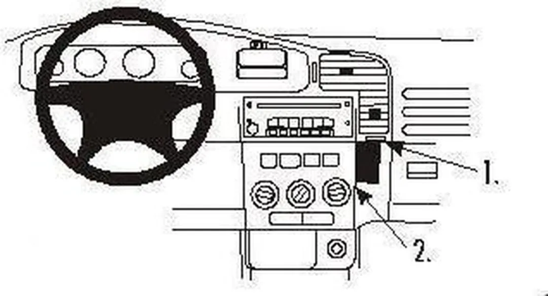 Brodit ProClip 852714 Opel Zafira A Houder - Zwart