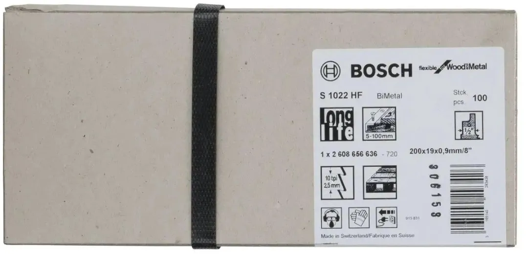 Bosch S 1022 HF Reciprozaagbladen - 100 Stuks - afbeelding 6 van 6