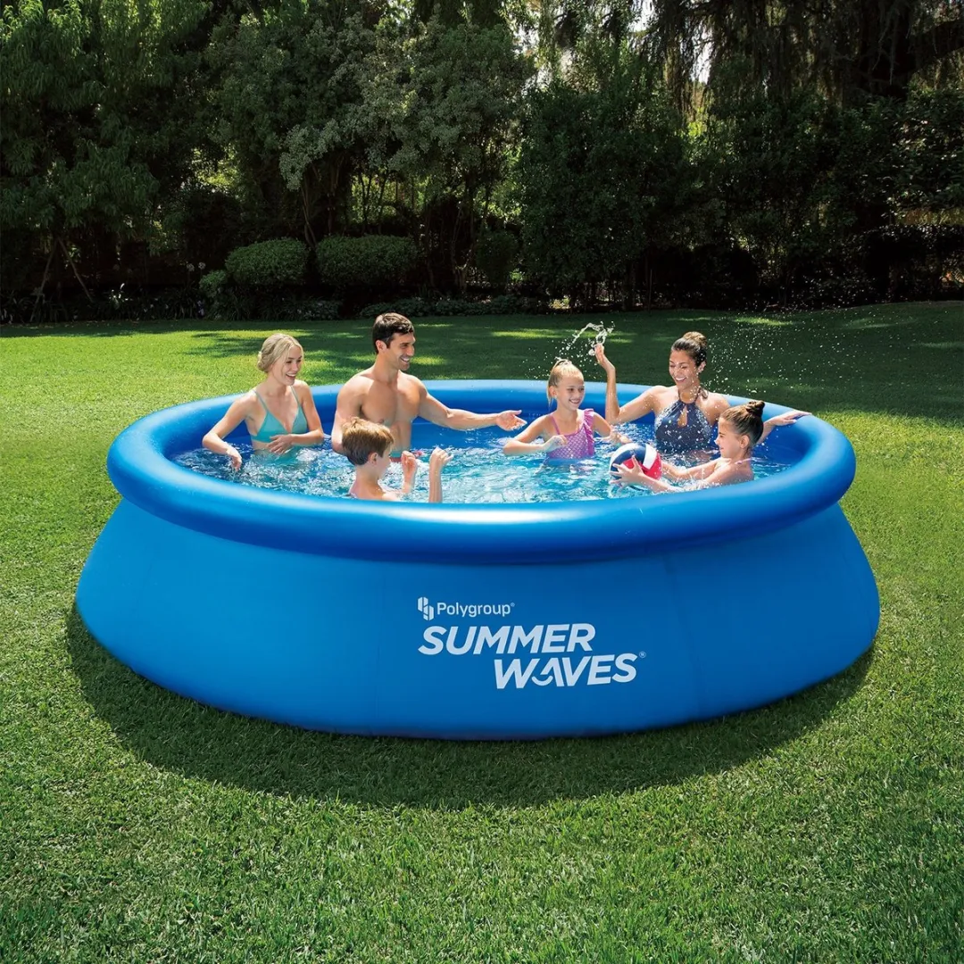 Summer Waves Zwembad Quick Set 366x76cm - Blauw - afbeelding 6 van 6