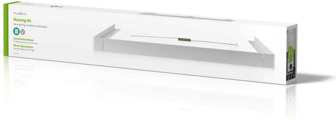 Nedis WASK110WT Stapelkit Wasmachine/Droger - Wit - afbeelding 6 van 6