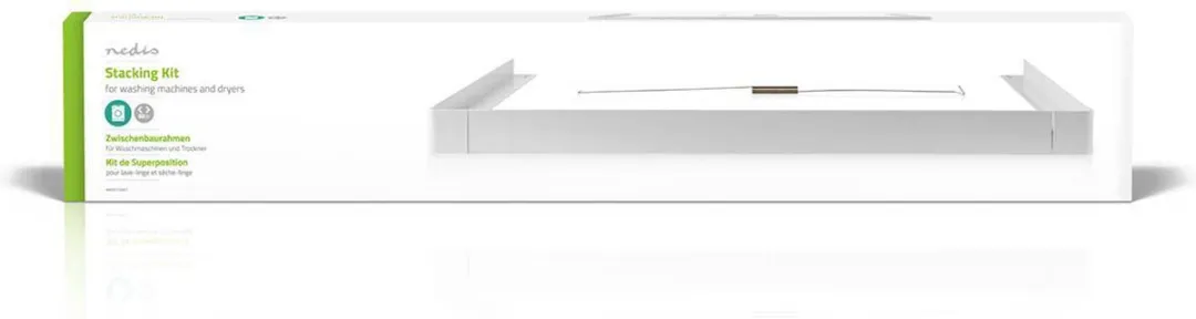 Nedis WASK110WT Stapelkit Wasmachine/Droger - Wit