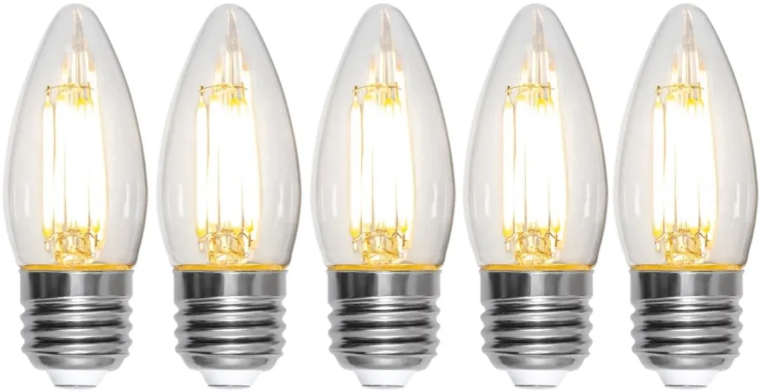 Star Trading Kaarslamp E27 4.2W Extra Warm Wit - 5 Stuks