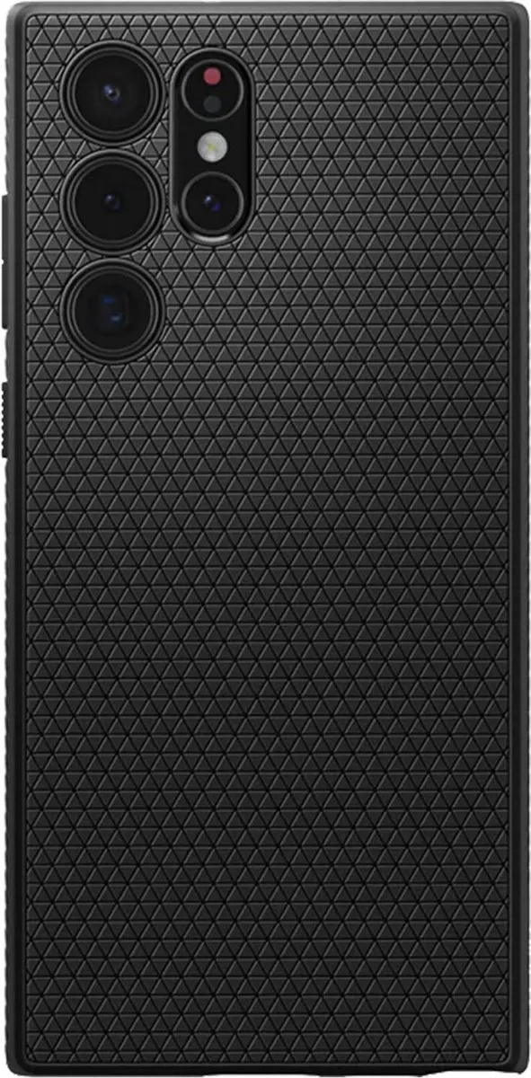Spigen Liquid Air ACS03915 Hoesje - Samsung Galaxy S22 Ultra - Matte Black