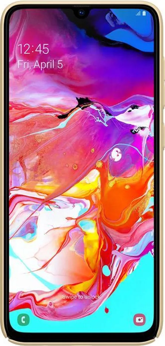 Nillkin Frosted Shield Hoesje Samsung Galaxy A70 - Goud