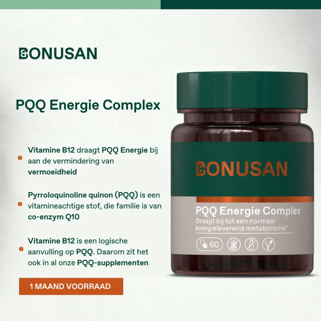 Bonusan PQQ Energie Complex - 60 capsules - afbeelding 6 van 6