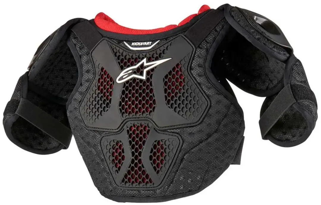 Alpinestars Bionic Action Kickstart Borstbeschermer - Zwart Rood - Maat 4/6 - afbeelding 3 van 4