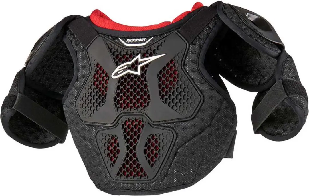 Alpinestars Bionic Action Kickstart Borstbeschermer - Zwart Rood - Maat 4/6 - afbeelding 2 van 4