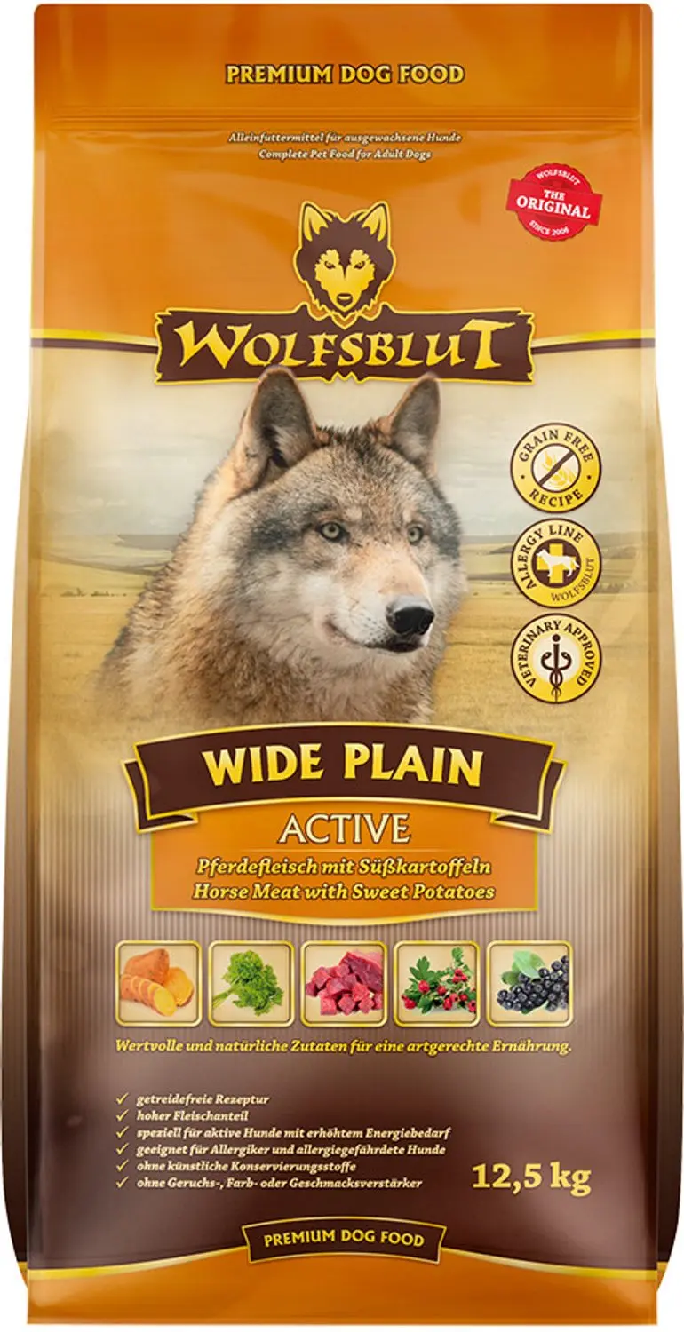 Wolfsblut Adult Wide Plain Active Paard Hondenvoer 12,5kg