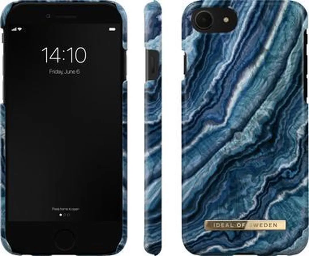 iDeal of Sweden iPhone Case Indigo Swirl - Blauw - afbeelding 2 van 6