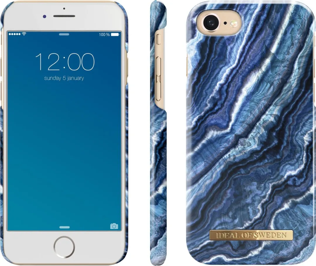 iDeal of Sweden iPhone Case Indigo Swirl - Blauw - afbeelding 4 van 6