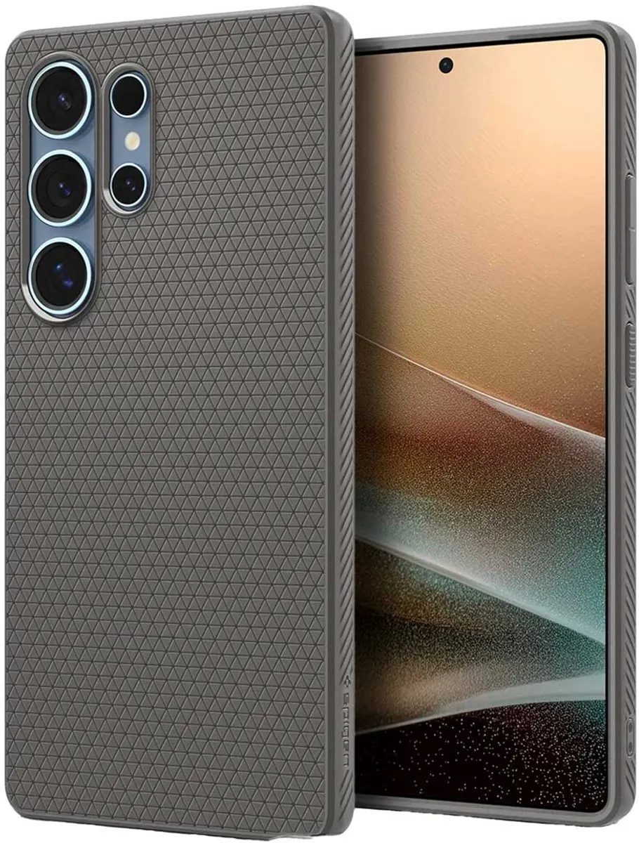 Spigen Liquid Air 13251 Hoesje - Samsung Galaxy S25 Ultra - Marmer Grijs