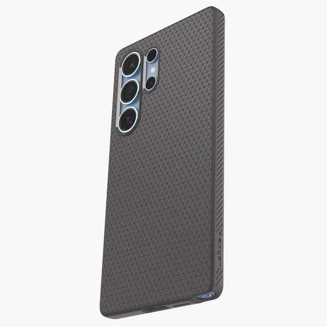 Spigen Liquid Air 13251 Hoesje - Samsung Galaxy S25 Ultra - Marmer Grijs