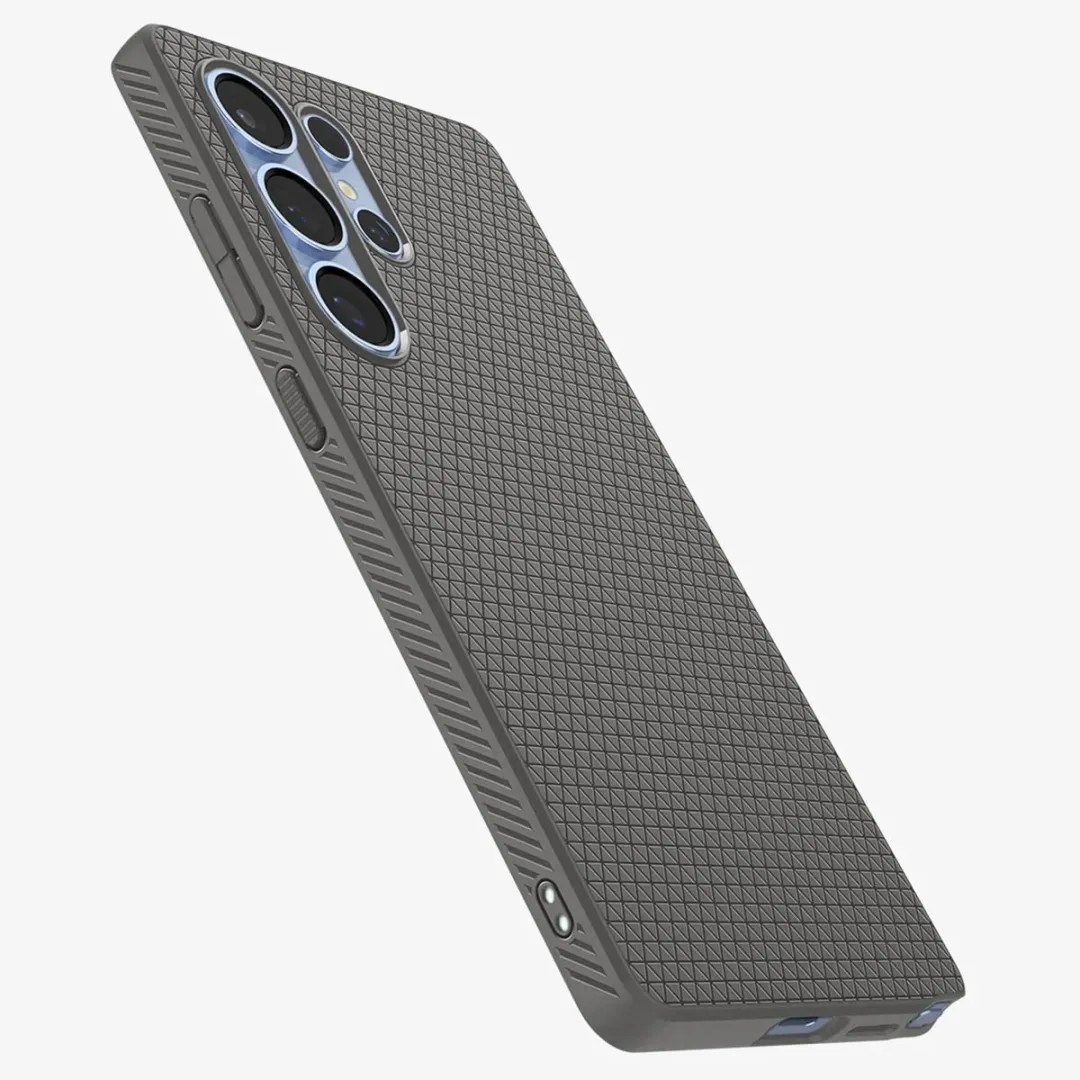Spigen Liquid Air 13251 Hoesje - Samsung Galaxy S25 Ultra - Marmer Grijs