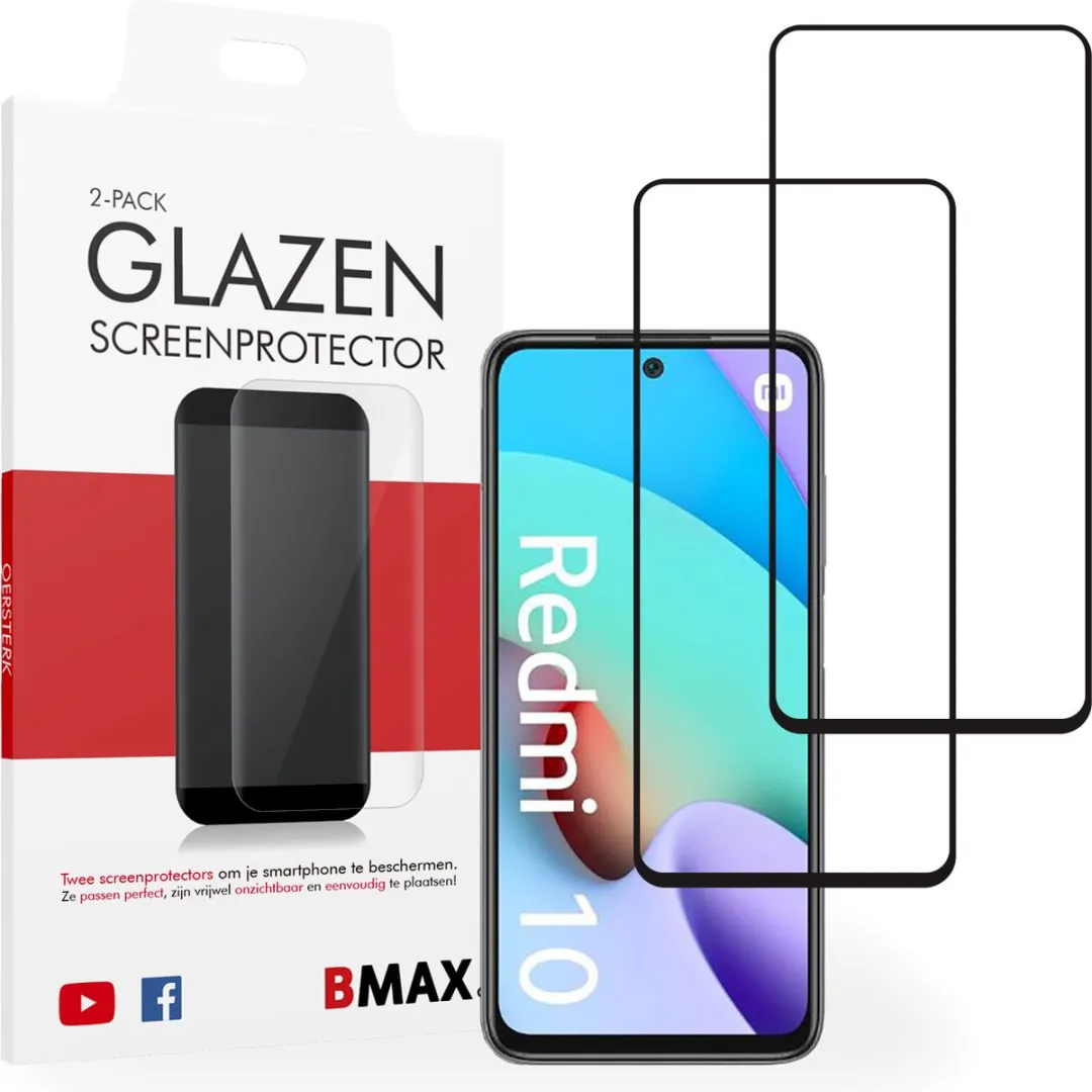 BMAX Screenprotector Glas voor Xiaomi Redmi 10