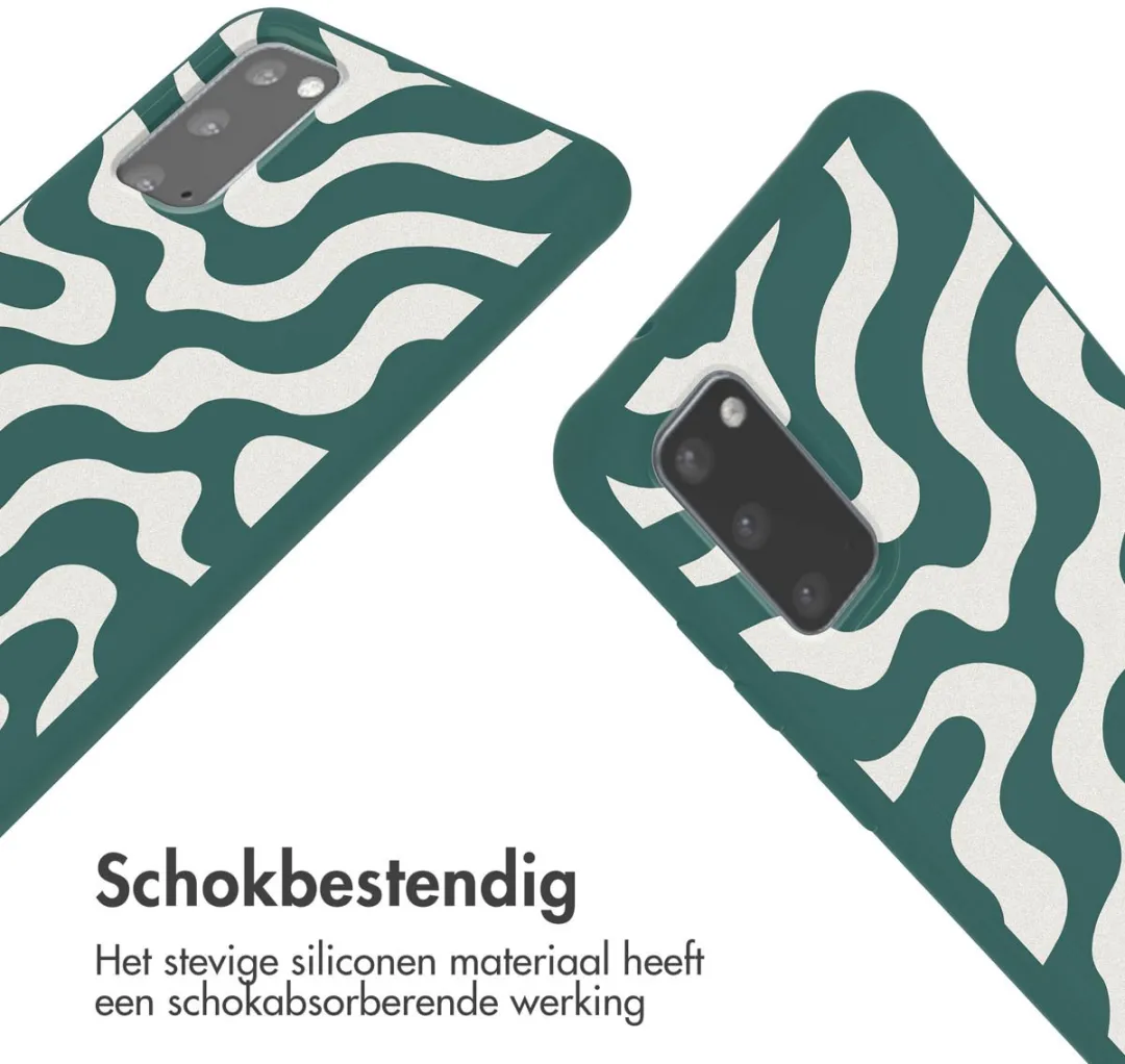 Imoshion Hoesje Samsung Galaxy S20 - Petrol Green Groovy