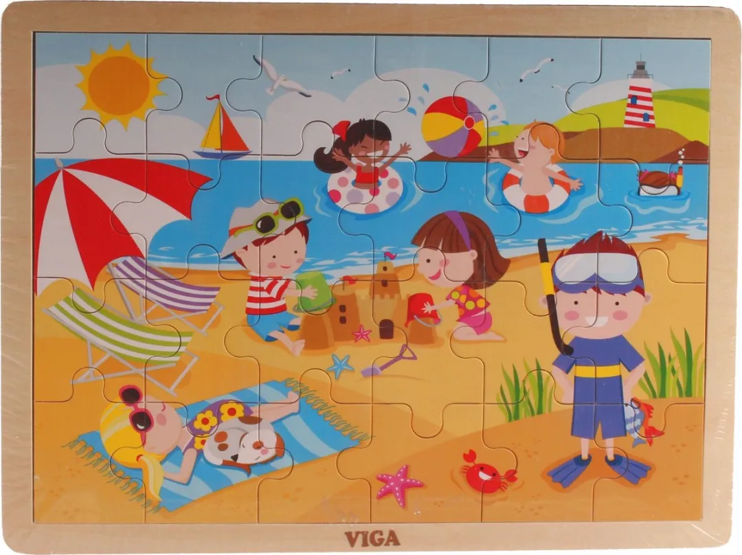 Viga Toys Legpuzzel Four Seasons Zomer