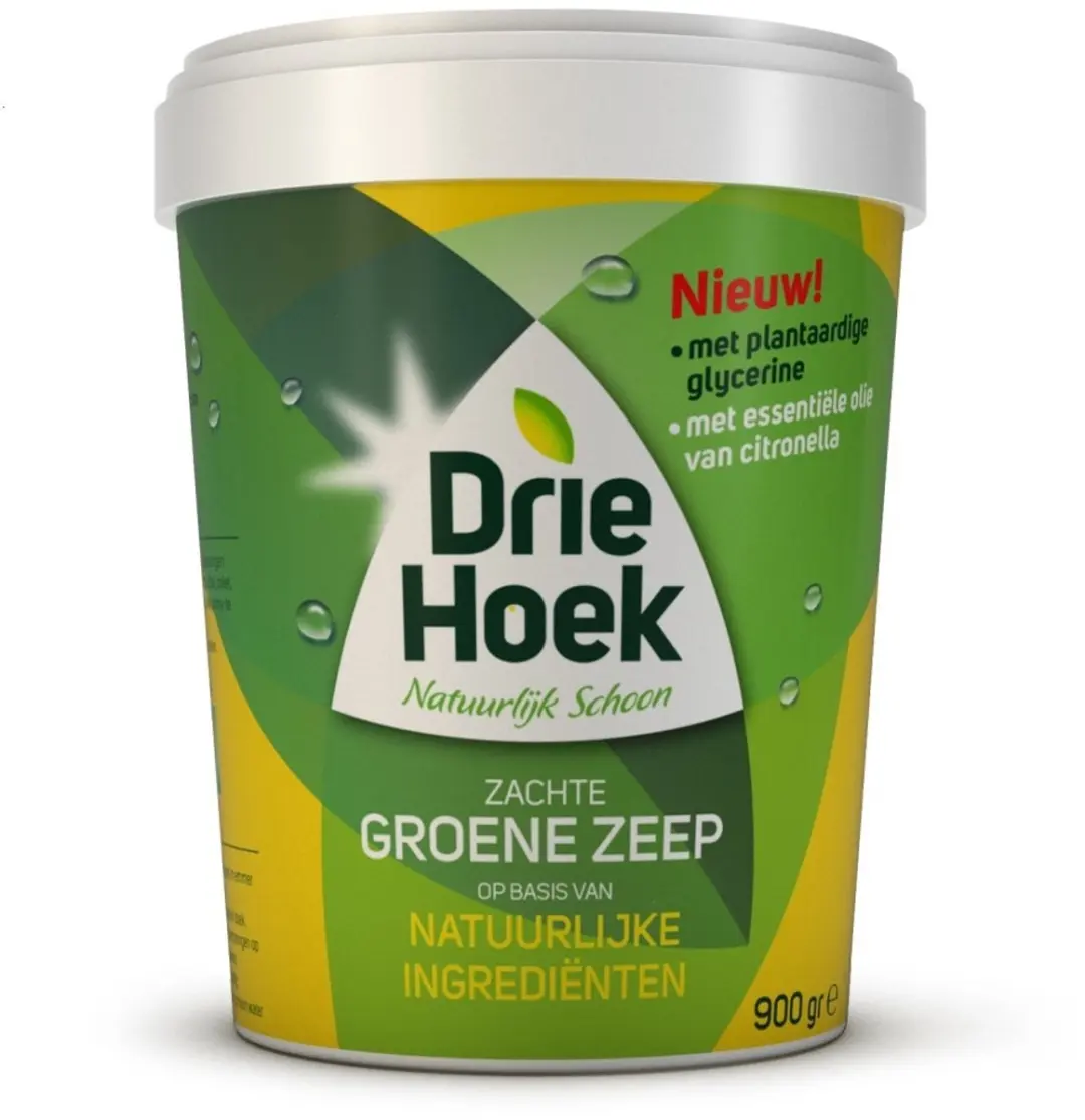 Driehoek Zachte Groene Zeep - 900g - afbeelding 4 van 5