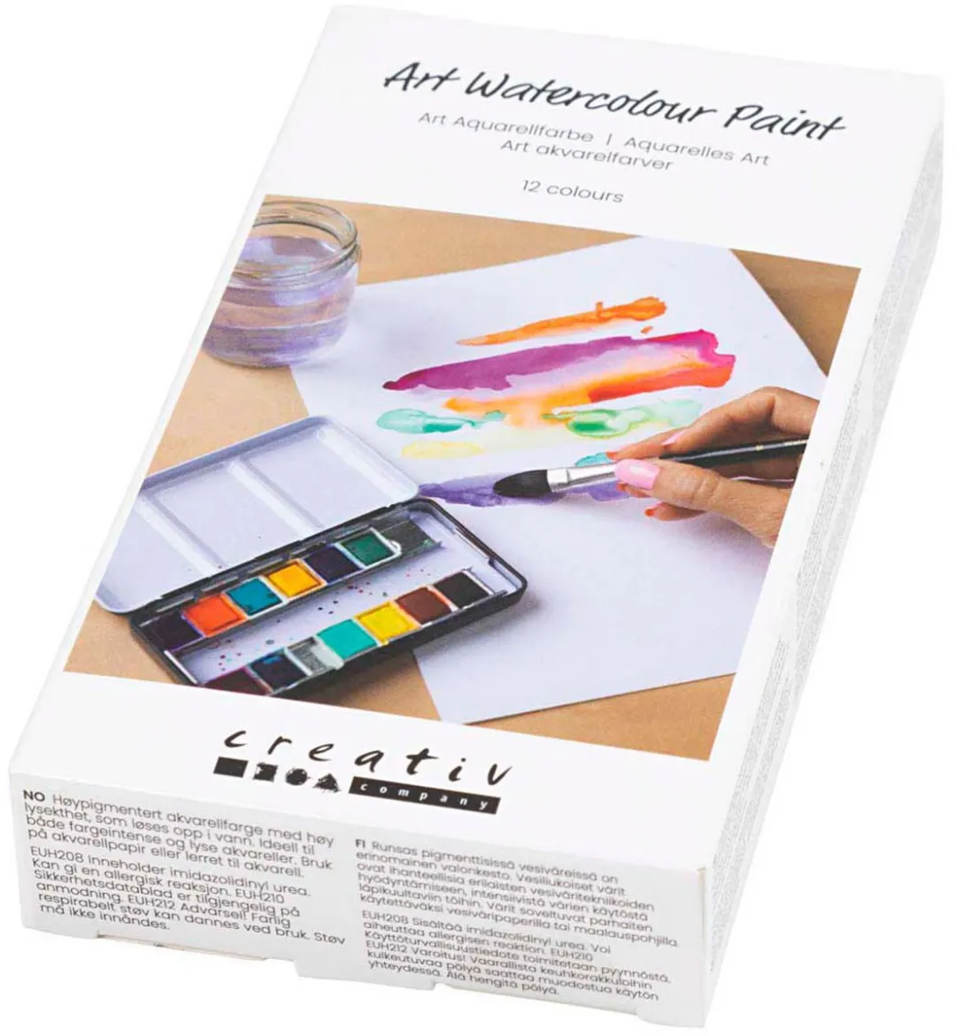 Creativ Company Aquarelverf Bloemen & Landschappen - 12 Kleuren 250ml