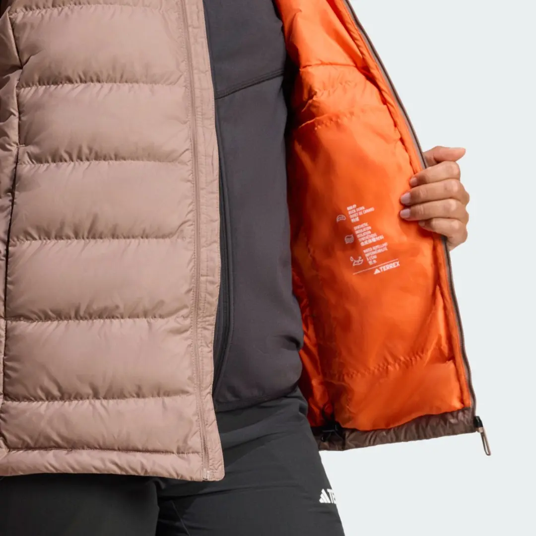 adidas Terrex Multi Climawarm Donsjack Dames - Bruin - afbeelding 6 van 6