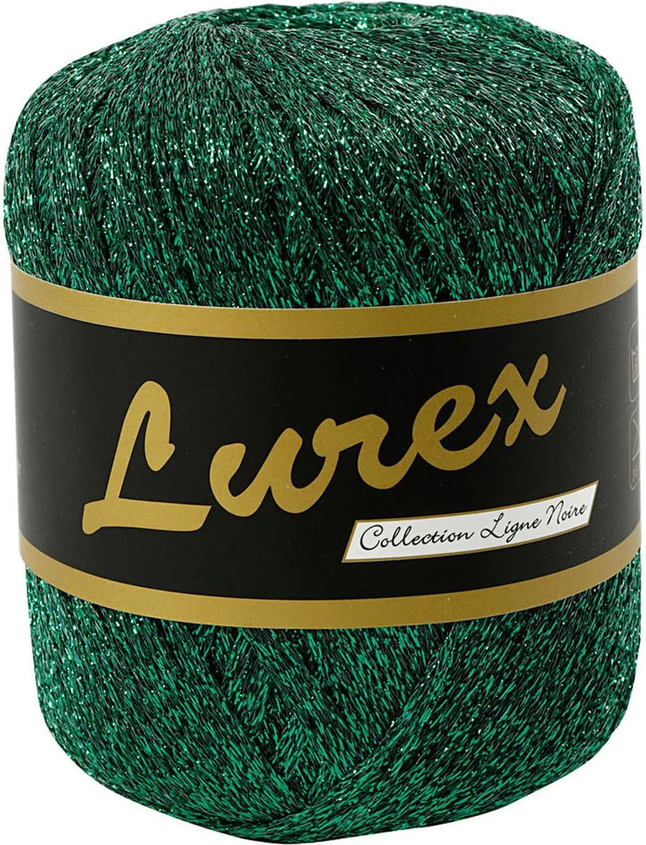 Creativ Company Lammy Yarns Collection Ligne Noir Lurex/Glitter Groen