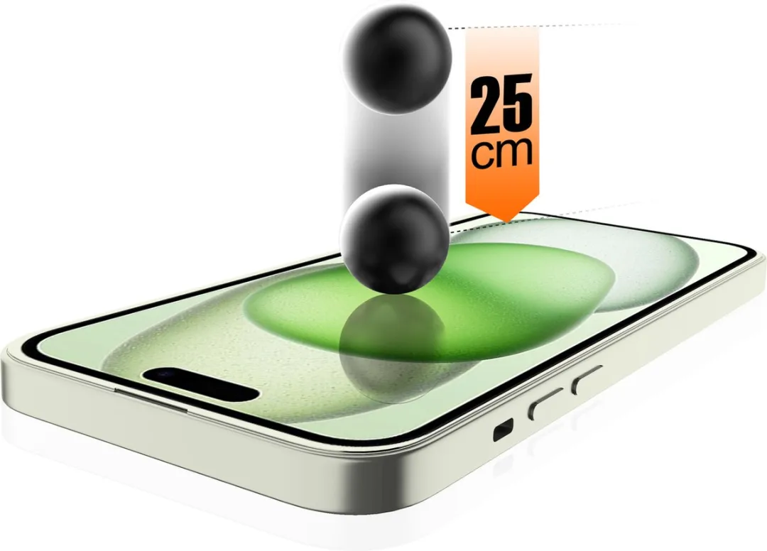 Itskins Supreme iPhone 15 Glazen Screenprotector - Case Friendly