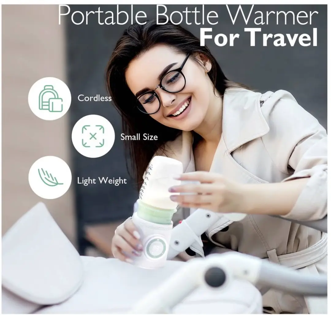 Momcozy Draagbare Flessenwarmer - afbeelding 3 van 6