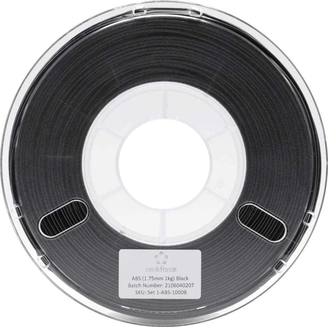Renkforce RF-4738584 ABS Filament 1.75mm 1000g - Zwart