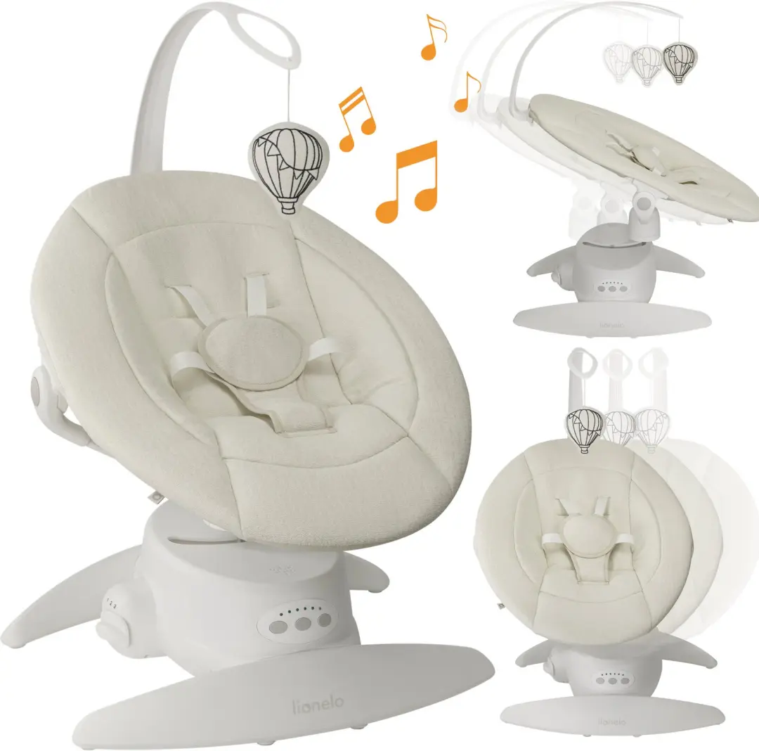 Lionelo Iris Close&Cosy Premium Babyschommel Wit