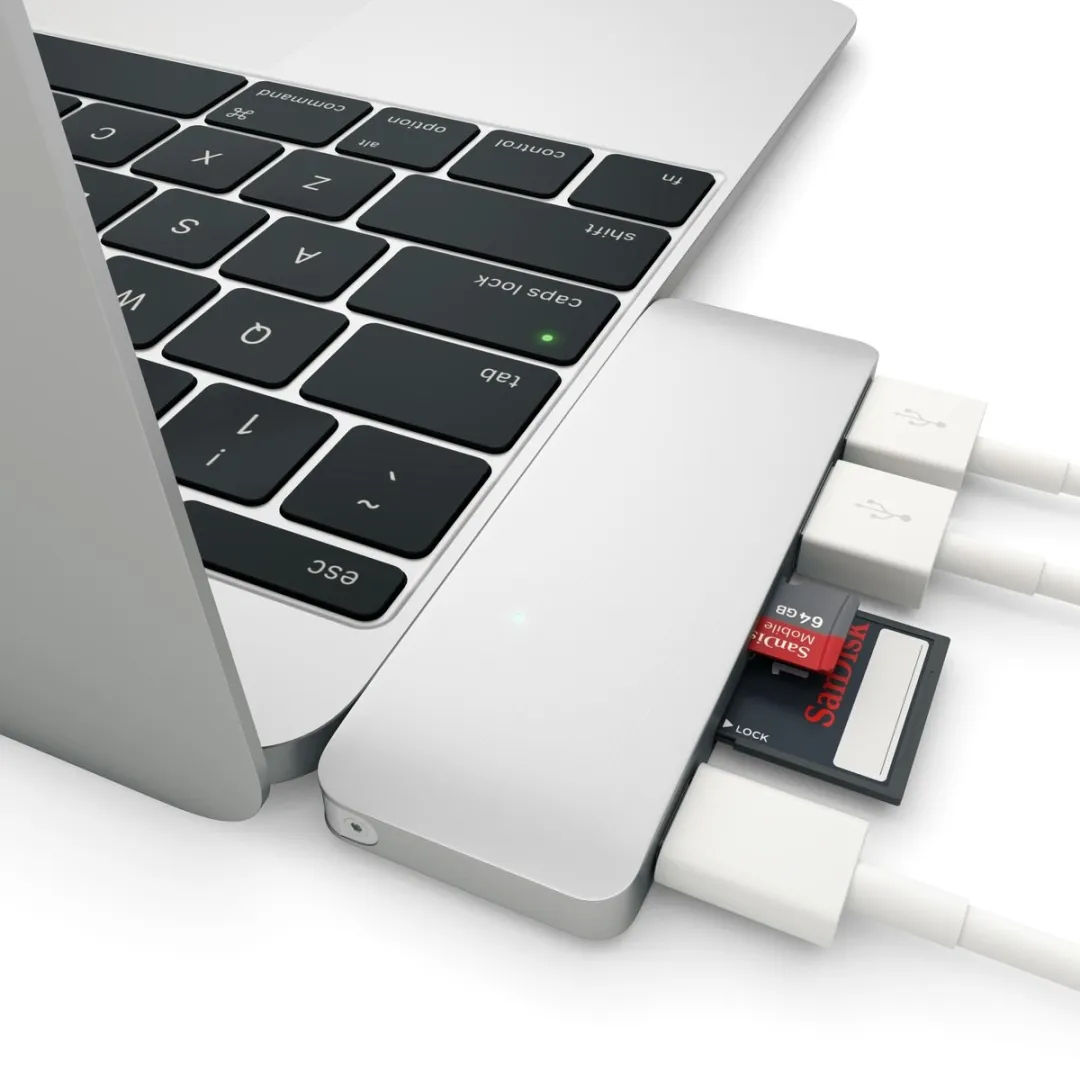 Satechi SAT05610 Type-C USB Hub - 1x USB-C - Zilver - afbeelding 3 van 6