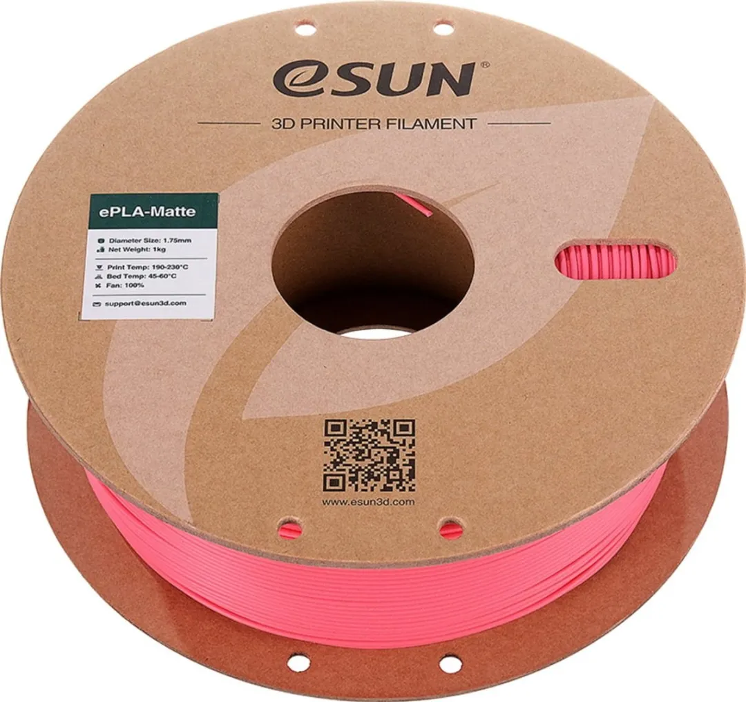 ESUN ePLA-Matte Aardbei-rood 1kg Filament 1.75mm