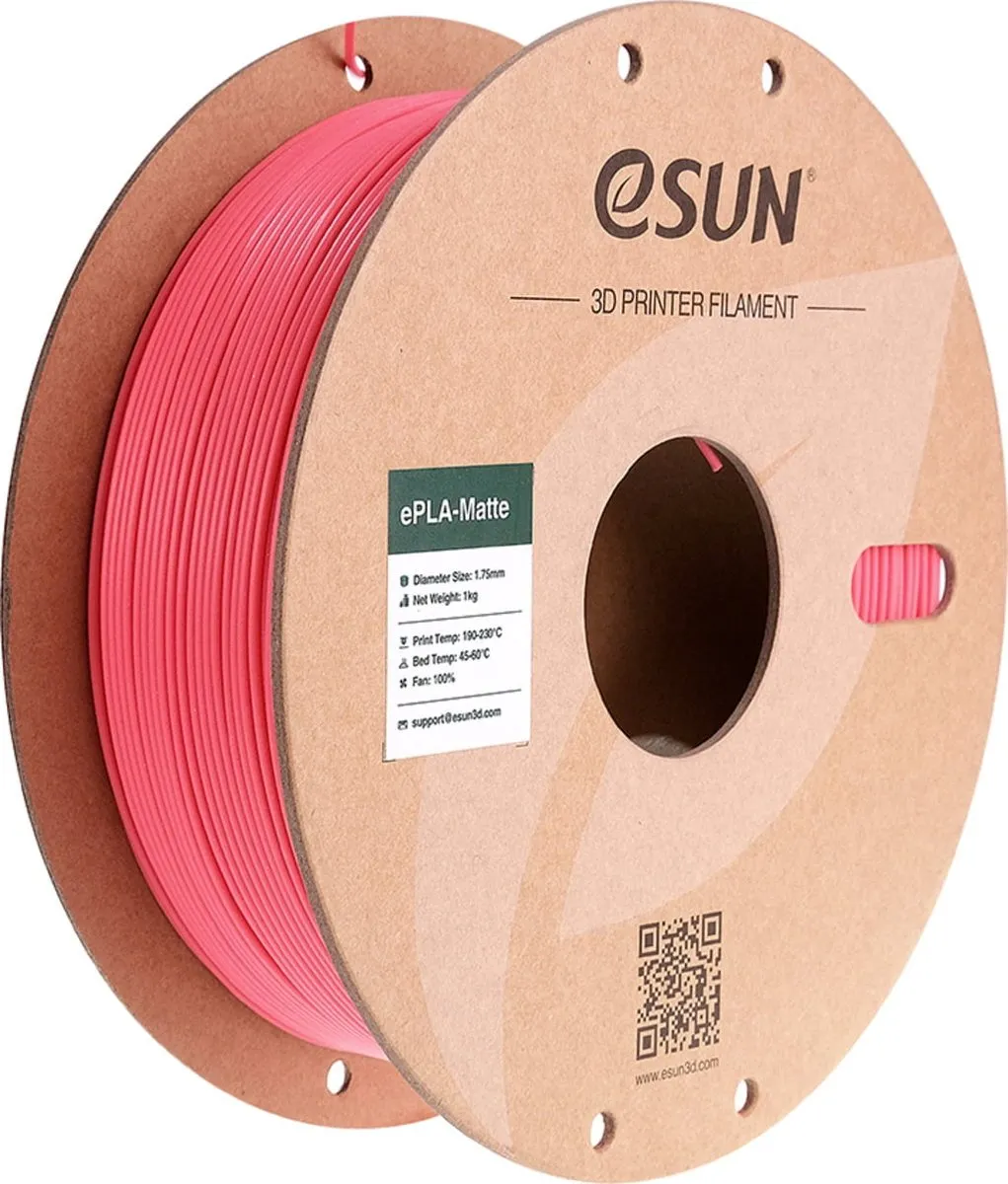 ESUN ePLA-Matte Aardbei-rood 1kg Filament 1.75mm
