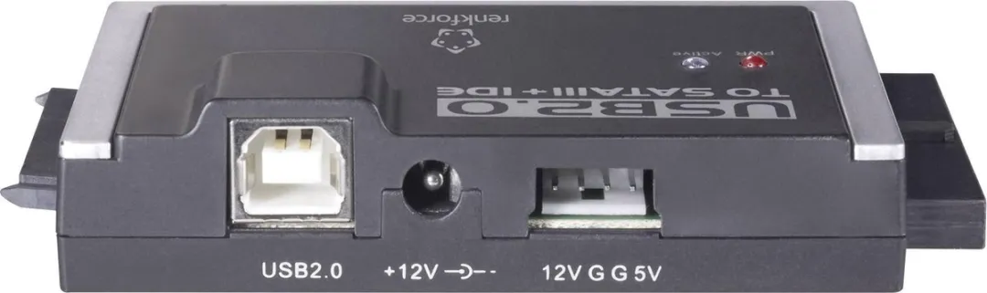 Renkforce HDD Adapter RF-3833985 - USB-A 2.0 naar IDE/SATA - Zwart