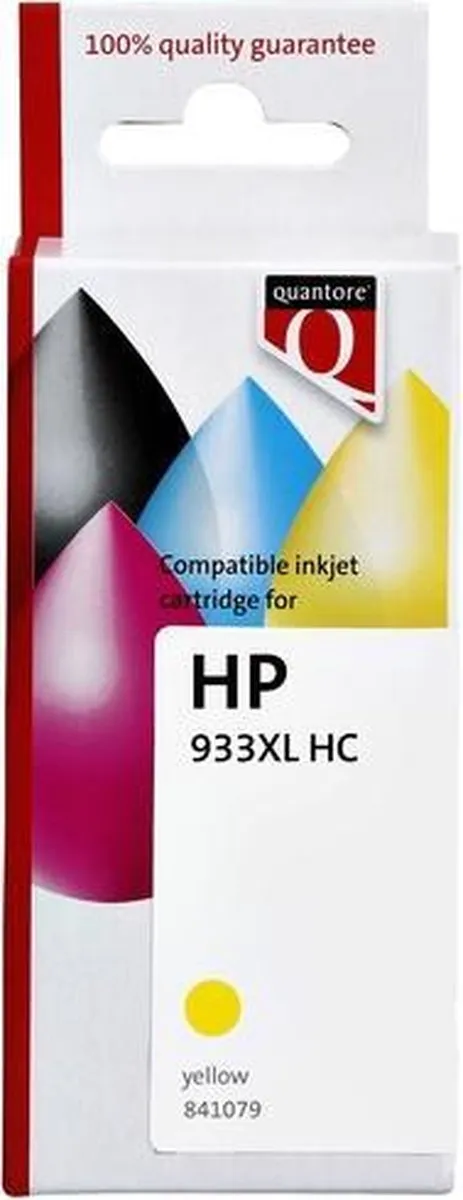 Quantore HP 933XL CN056CN HC Inktcartridge Geel