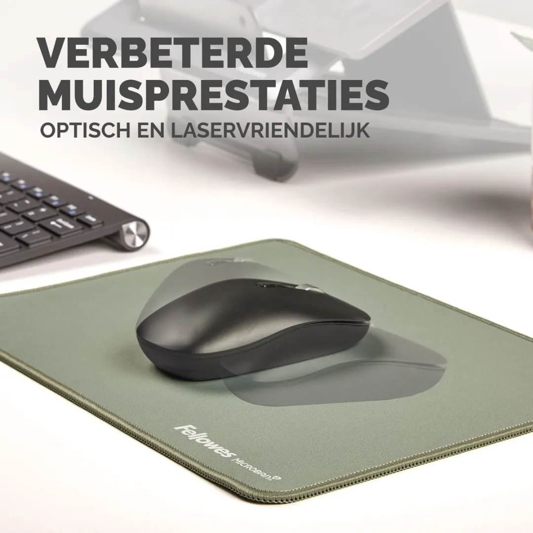 Fellowes Breyta Muismat XL Saliegroen - 83% Gerecycled